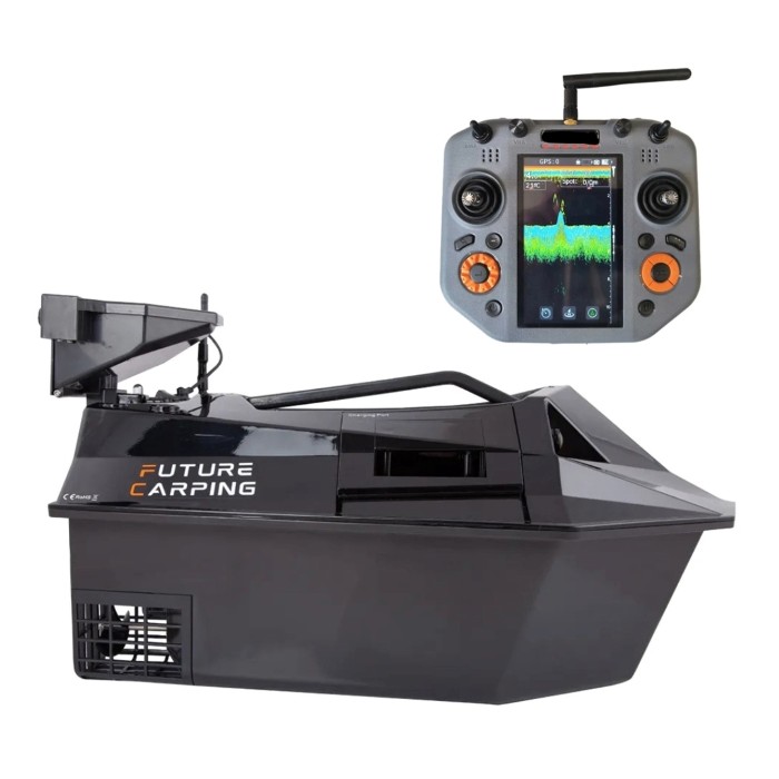 Future Carping V70 All In One Bait Boat - Black