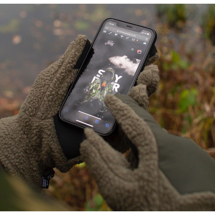 Fortis Elements Fishing Gloves In Use