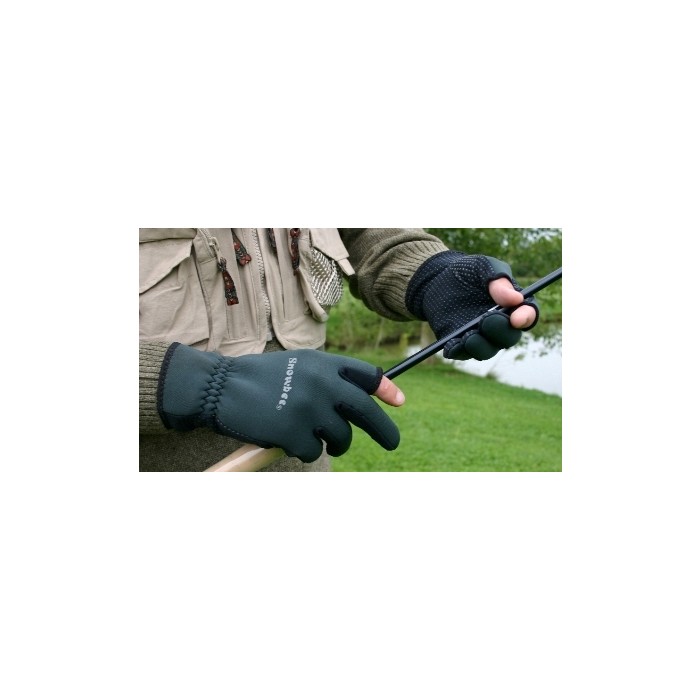 Snowbee Lightweight Neoprene Gloves In Use