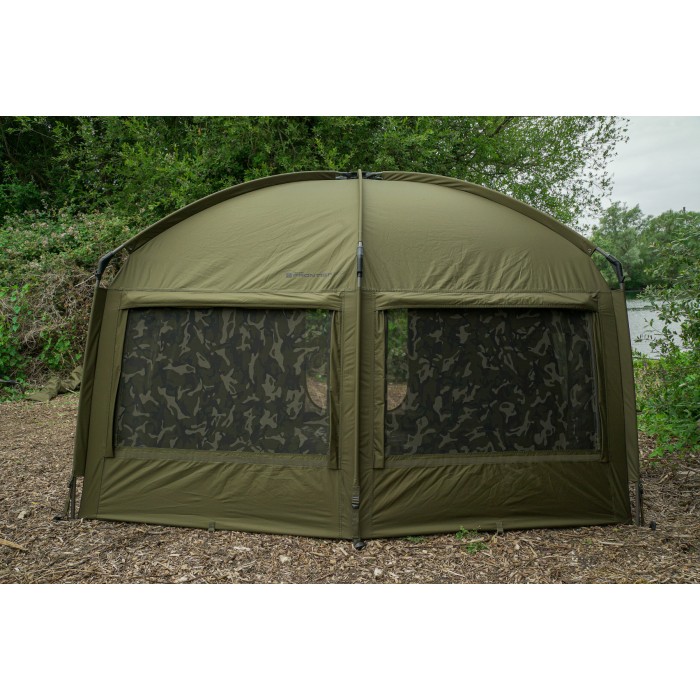 Fox Frontier XD Fishing Bivvy In Use Back