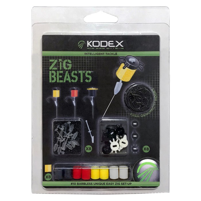 Kodex Zig Beasts Bitz 10S Barbless Fishing Pack