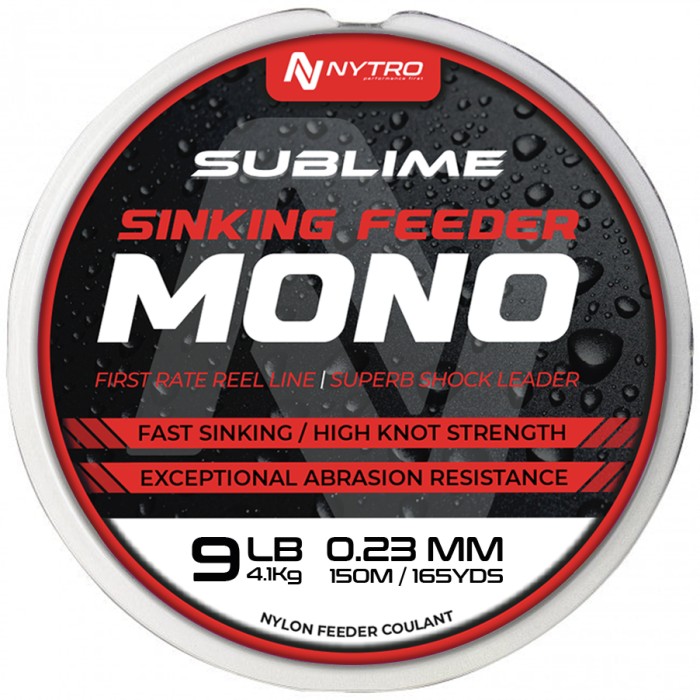 Nytro Sublime Sinking Feeder Mono Fishing Line 150m 9lb