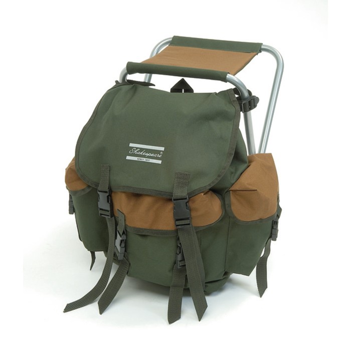 Shakespeare Folding Fishing Stool with Back Pack 4