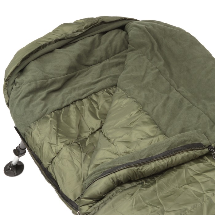 Advanta 3 Season Green Sleeping Bag Close Up 1