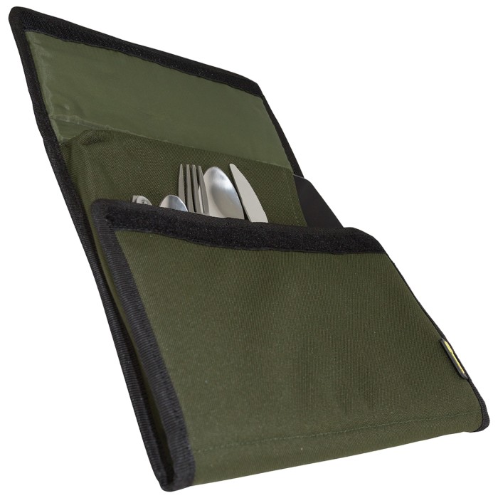 Aqua Black Series Fishing Compact Food Set Open