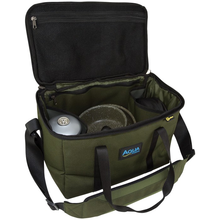 Aqua Black Series Cookware Fishing Bag Open