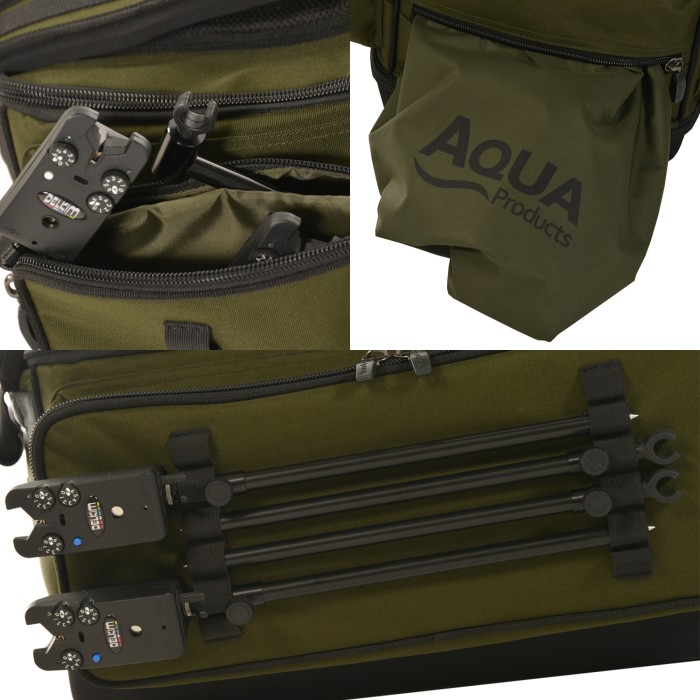 Aqua Black Series Deluxe Roving Fishing Rucksack Storage
