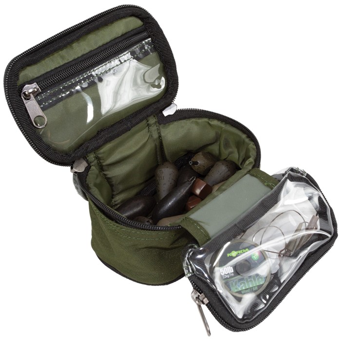 Aqua Black Series Lead & Leader Pouch Open