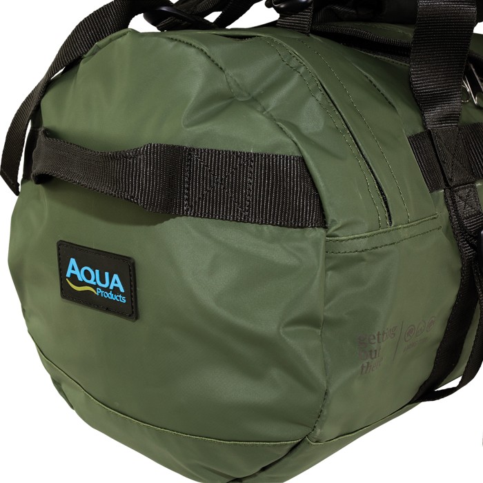 Aqua Black Series Torrent Duffel Fishing Bag Close Up