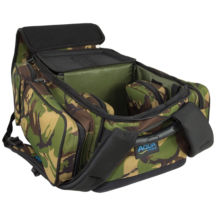 Aqua DPM Roving Fishing Rucksack Open