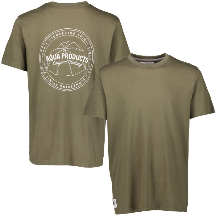 Aqua Products Big Logo Khaki T-Shirt