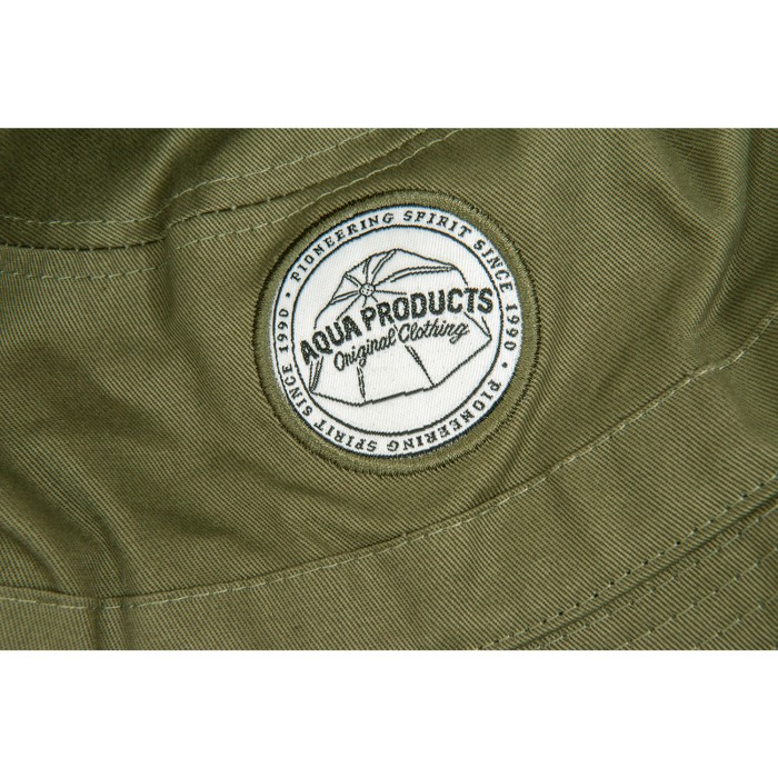 Aqua Products Khaki Bucket Hat Close Up 1