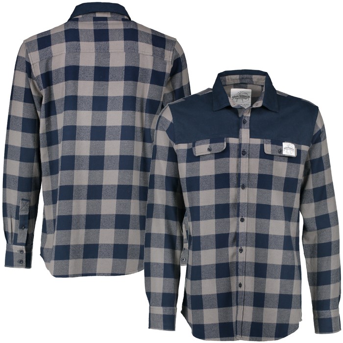 Aqua Products LS Blue Check Flannel Shirt