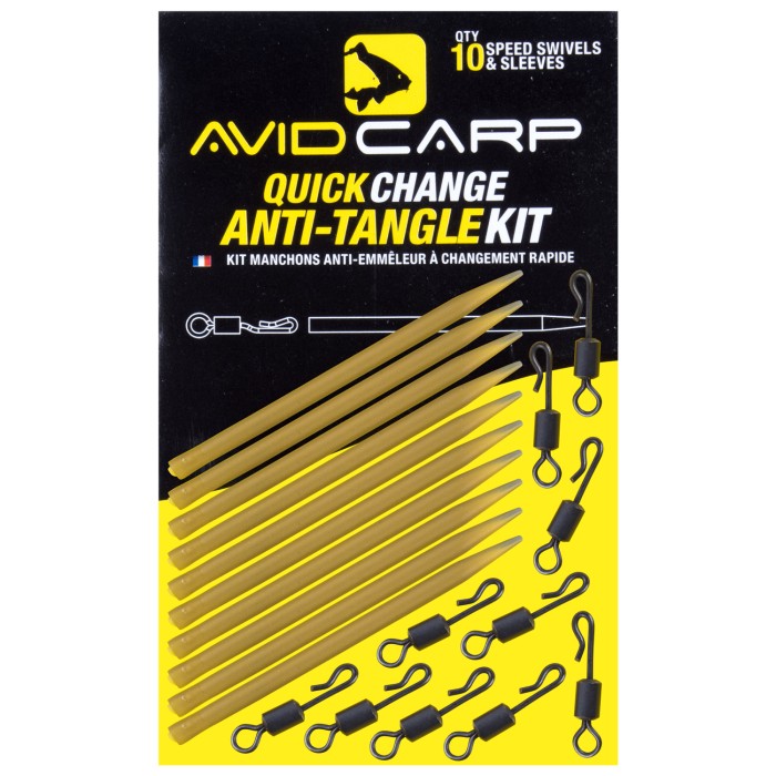 Avid Carp Anti-Tangle Sleeves & Quick Change Swivels