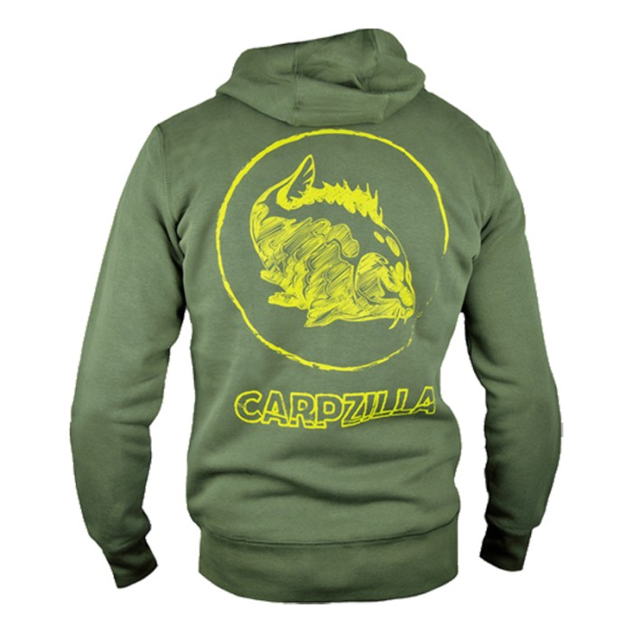 Carpzilla Logo Zipper Hoodie Back