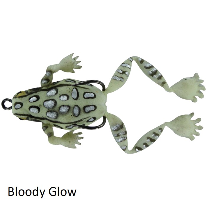 Chasebaits Bobbin Frog Lure Bloody Glow
