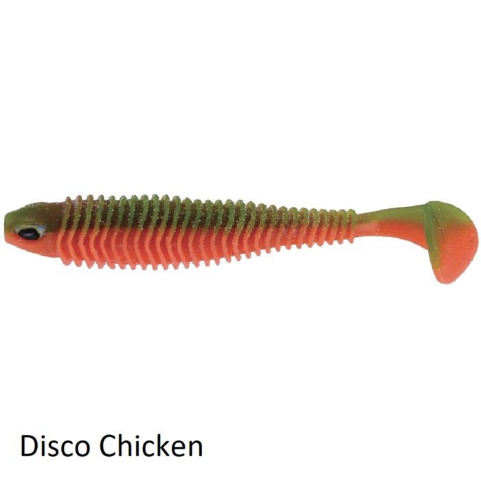 Chasebaits Paddle Tail Lure Disco Chicken