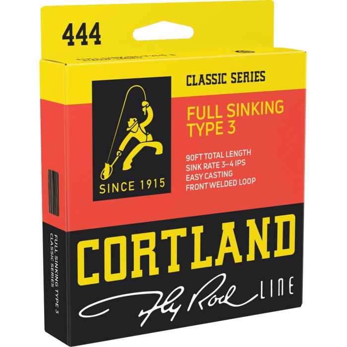 Cortland 444 Full Sinking Type 3 Sub-Surface Fly Line Packaging