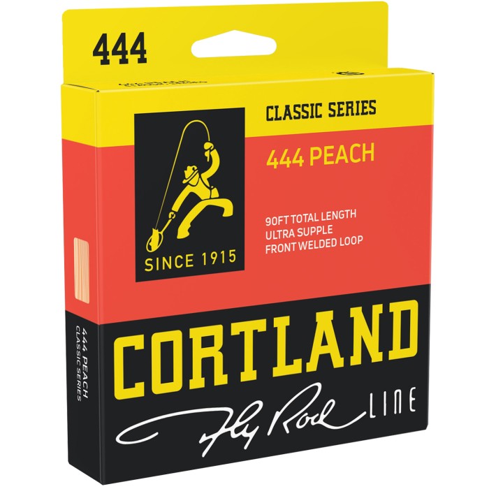 Cortland 444 Peach Floating Fly Line Packaging
