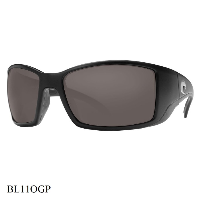 Costa Del Mar Blackfin Sunglasses Black Frame Grey Lenses