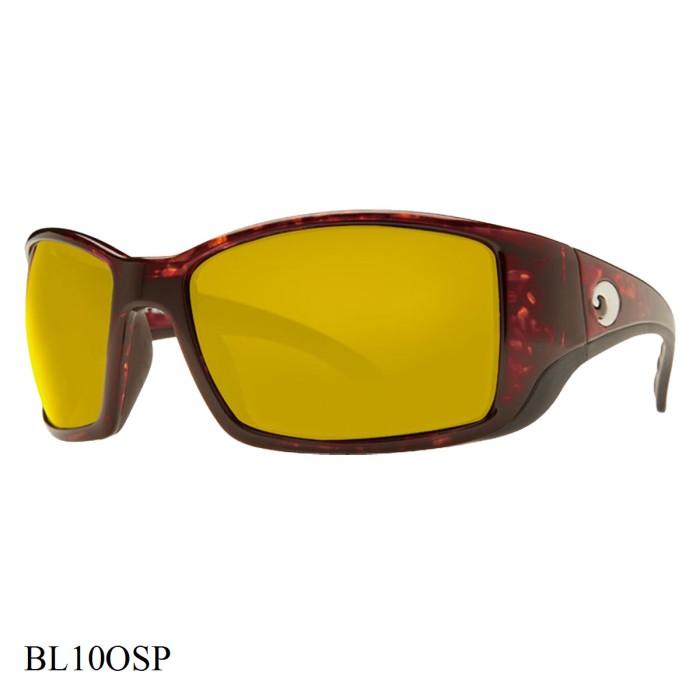 Costa Del Mar Blackfin Sunglasses Tortoise Frame Sunrise Lenses