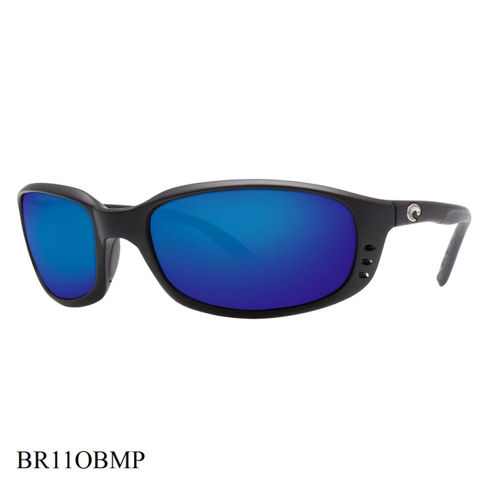Costa Del Mar Brine Sunglasses Black Frame Blue Lenses