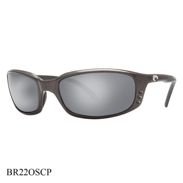 Costa Del Mar Brine Sunglasses Gunmetal Frame Silver Lenses