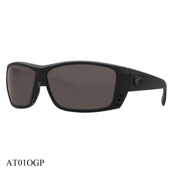 Costa Del Mar Cat Cay Sunglasses Blackout Frame Grey Lenses