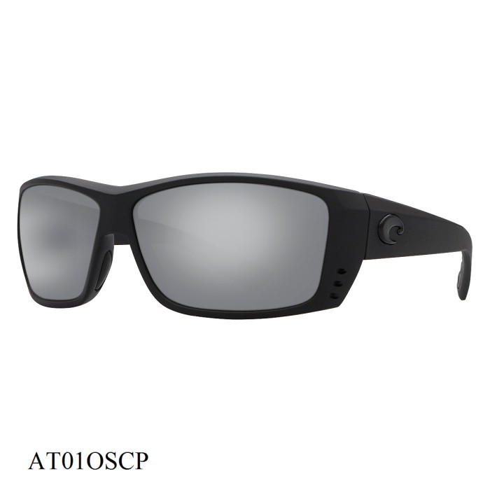 Costa Del Mar Cat Cay Sunglasses Blackout Frame Silver Lenses