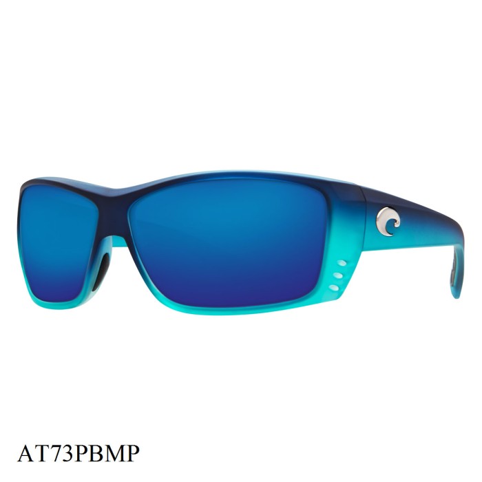Costa Del Mar Cat Cay Sunglasses Caribbean Fade Frame Blue Lenses
