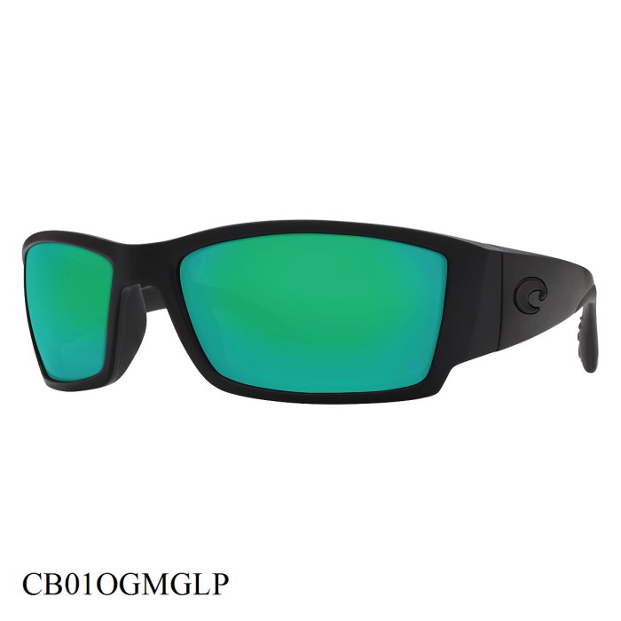 Costa Del Mar Corbina Sunglasses Blackout Frame Green Lenses