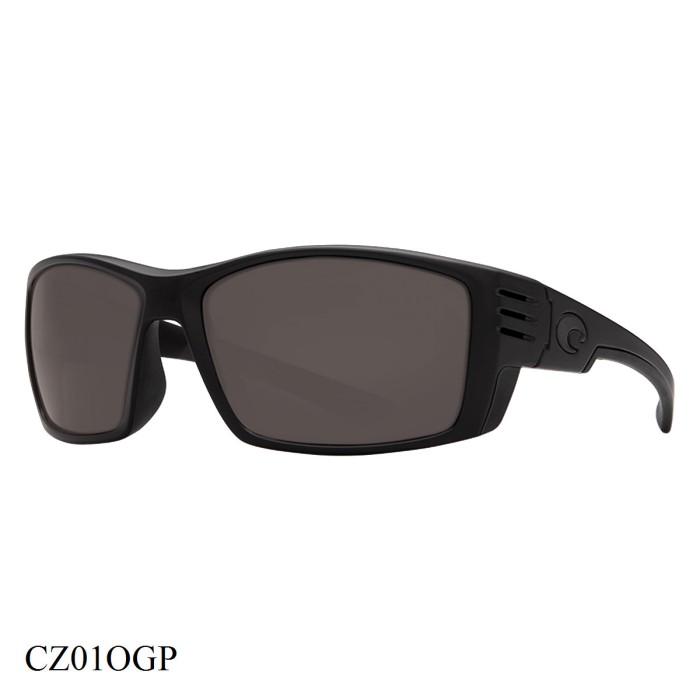 Costa Del Mar Cortez Sunglasses Blackout Frame Grey Lenses
