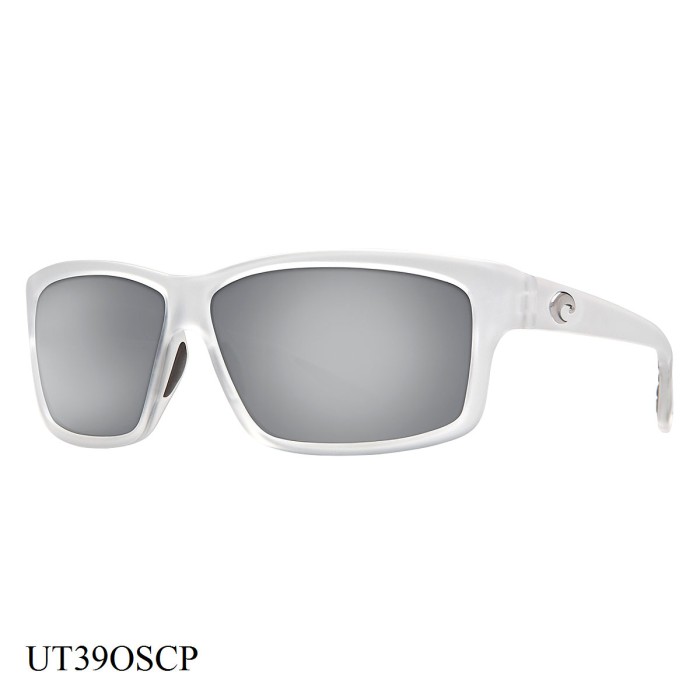 Costa Del Mar Cut  Sunglasses Crystal Frame Silver Lenses