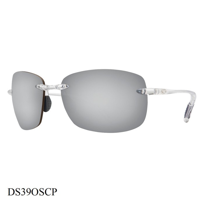 Costa Del Mar Destin Sunglasses Crystal Frame Silver Lenses
