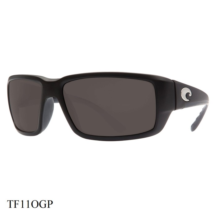Costa Del Mar Fantail Sunglasses Black Frame Grey Lenses