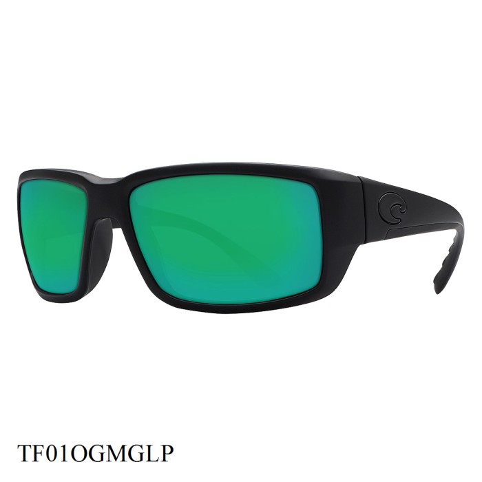 Costa Del Mar Fantail Sunglasses Blackout Frame Green Lenses