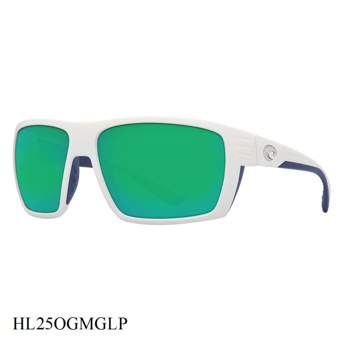 Costa Del Mar Hamlin Sunglasses White Frame Green Lenses