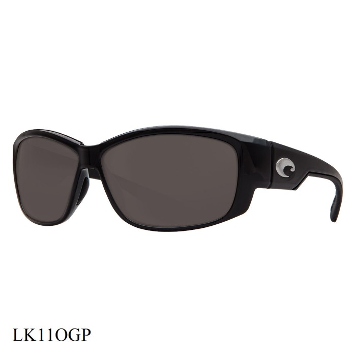 Costa Del Mar Luke Sunglasses Black Frame Grey Lenses