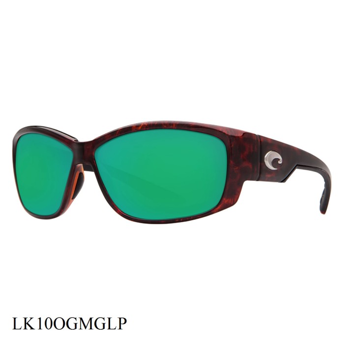 Costa Del Mar Luke Sunglasses Tortoise Frame Green Lenses
