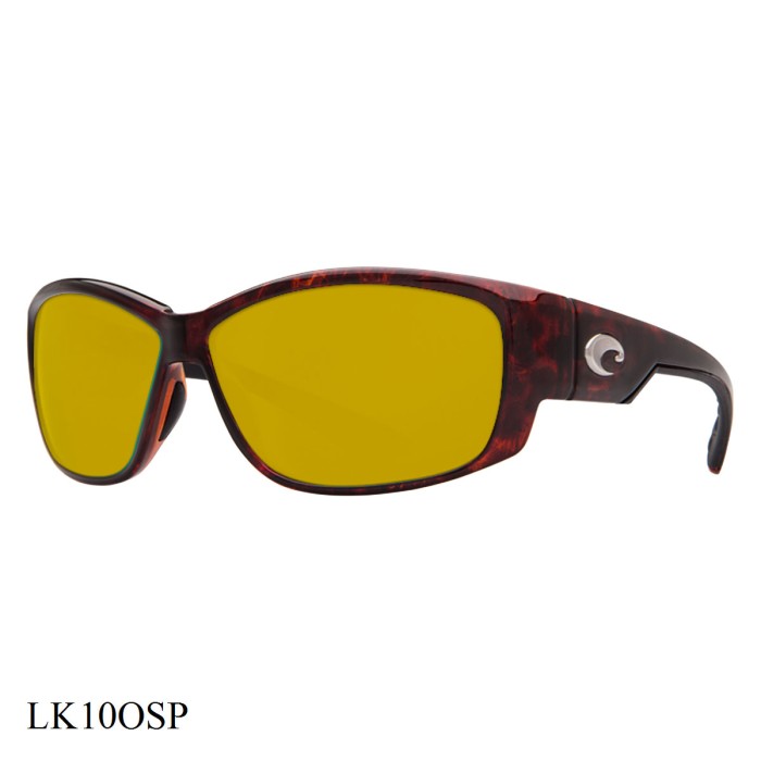 Costa Del Mar Luke Sunglasses Tortoise Frame Sunrise Lenses