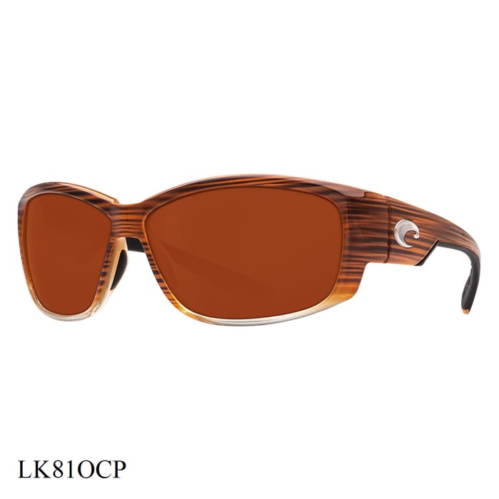 Costa Del Mar Luke Sunglasses Wood Fade Frame Copper Lenses