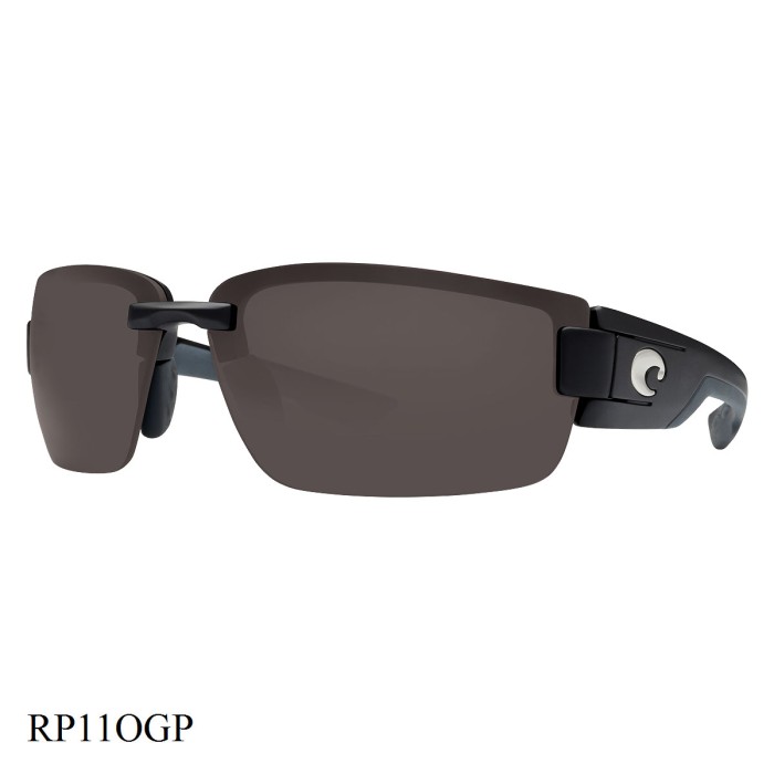 Costa Del Mar Rockport Sunglasses Black Frame Grey Lenses