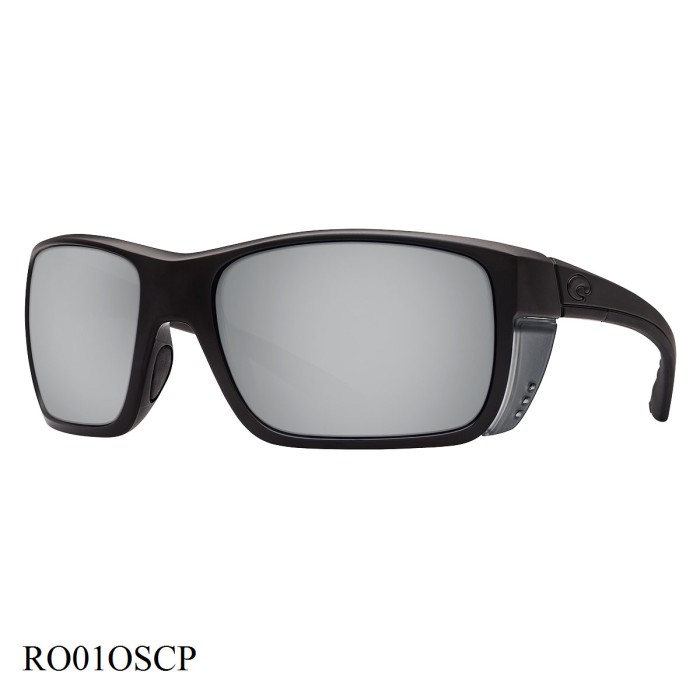 Costa Del Mar Rooster Sunglasses Blackout Frame Silver Lenses