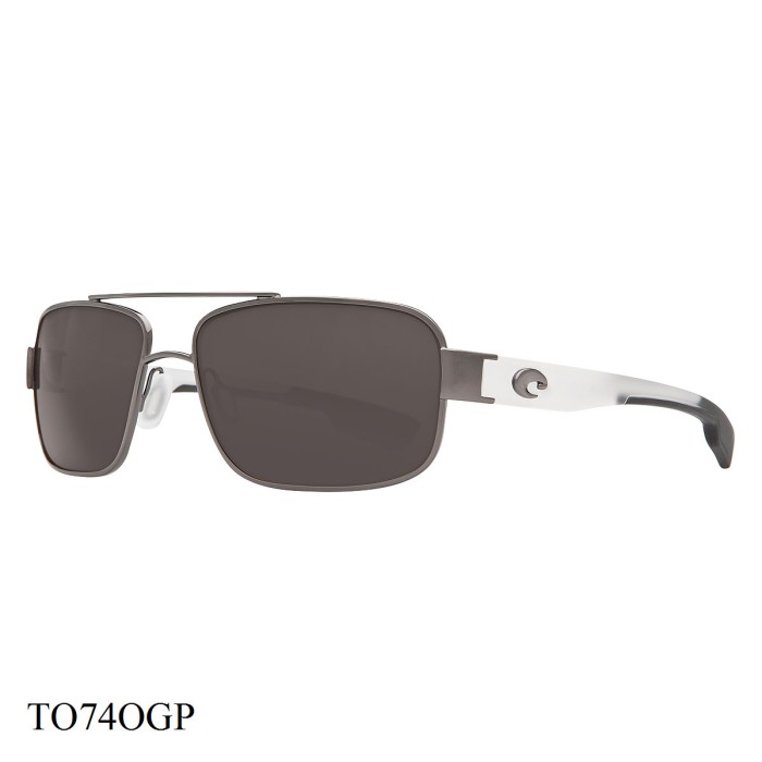 Costa Del Mar Tower Sunglasses Gun / Crystal Frame Grey Lenses