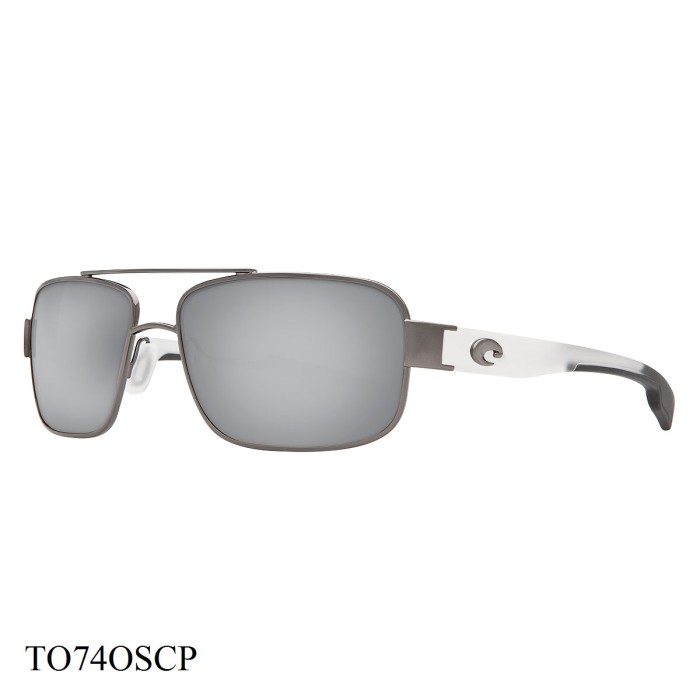 Costa Del Mar Tower Sunglasses Gun / Crystal Frame Silver Lenses