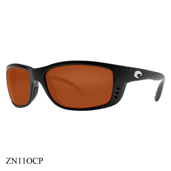 Costa Del Mar Zane Sunglasses Black Frame Copper Lenses