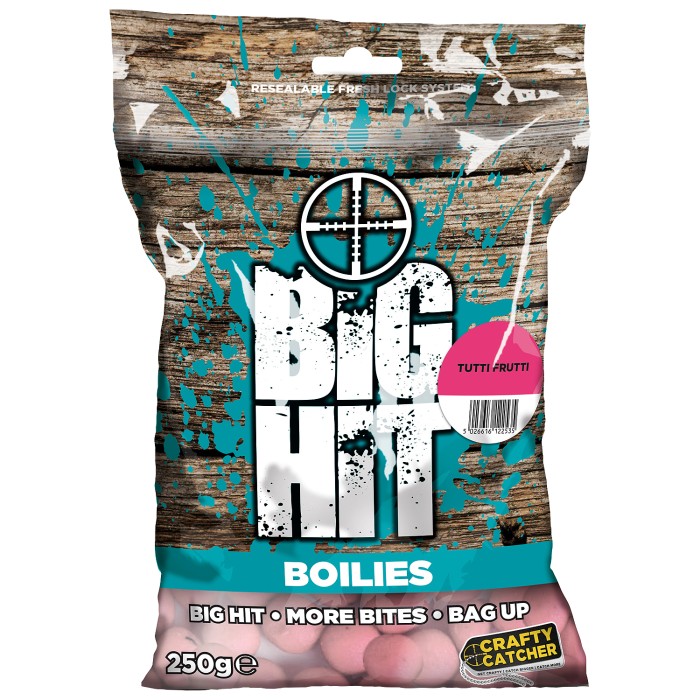 Crafty Catcher Big Hit Boilies 250g Tutti Frutti