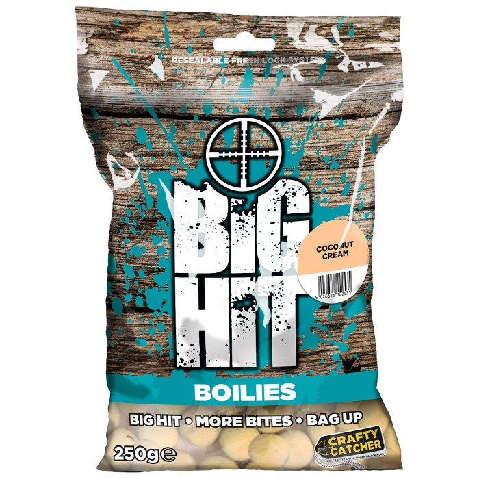 Crafty Catcher Big Hit Boilies 250g Coconut Cream