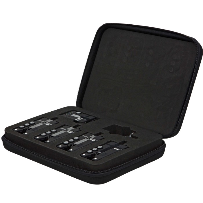 DAM MAD Hi-T Bite Alarm Set 4+1 RGBY Case