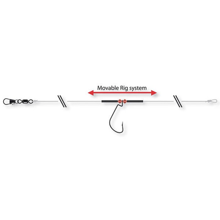 Daiwa Tournament Drop Shot Rig Worm Off-Set 2
